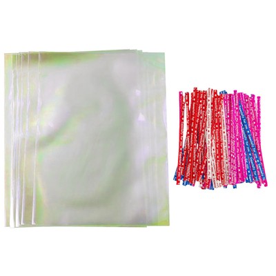 Halloween Treat Bags Candy Cellophane Party for Treats Gifts 100 Pcs