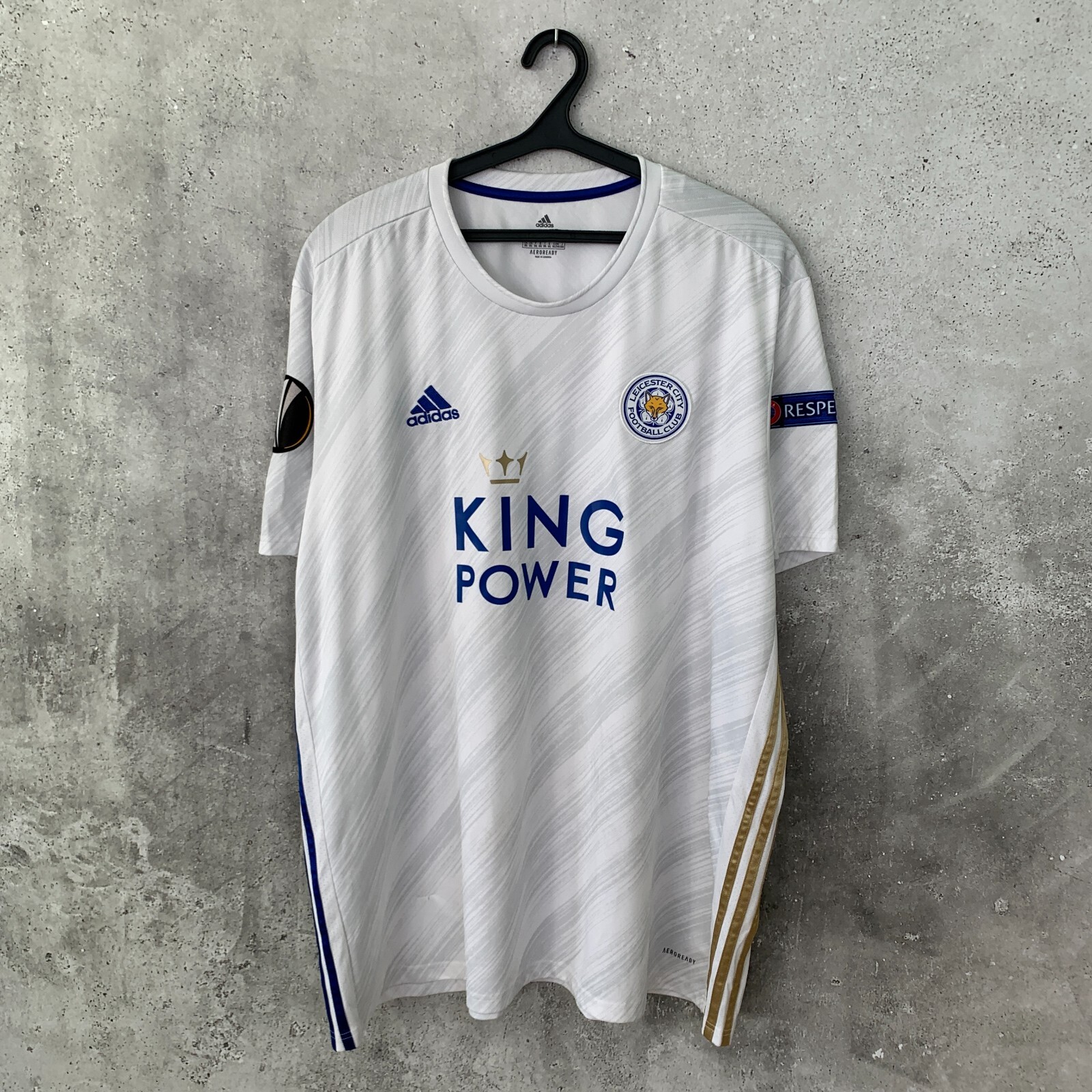 LEICESTER CITY 2020 2021 EUROPA LEAGUE AWAY FOOTBALL SHIRT
