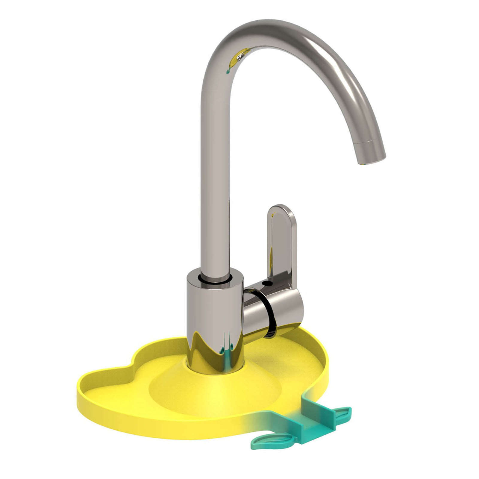 Silikon Spritzschutz Für Spüle - Wasserspritzer Schutz 49cm In Olivgrün