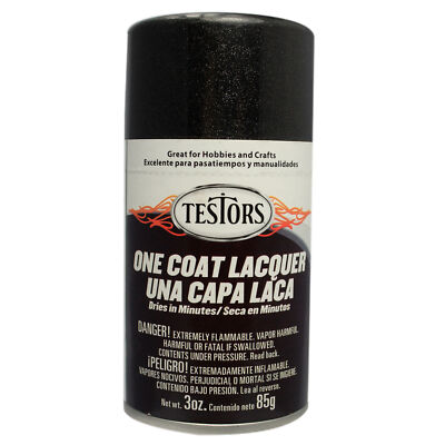 Testor Corp. One Coat-Blazing Black 3oz. TES1832MT Lacquer Primers & Paints