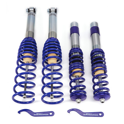 Street Lowering Coilovers Shocks Struts Blue For BMW E39 5-SERIES Sedan 97-03
