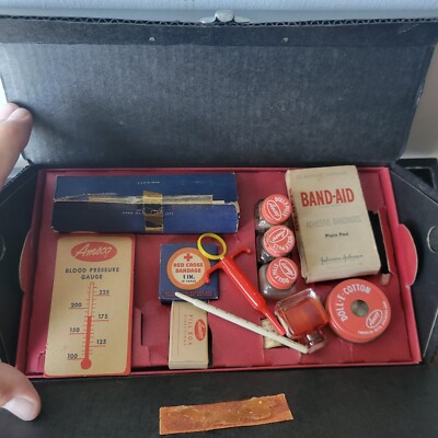 RARE Kidd-E-Doctor Toy Doctor Bag With Tools 1952/53 Vintage 