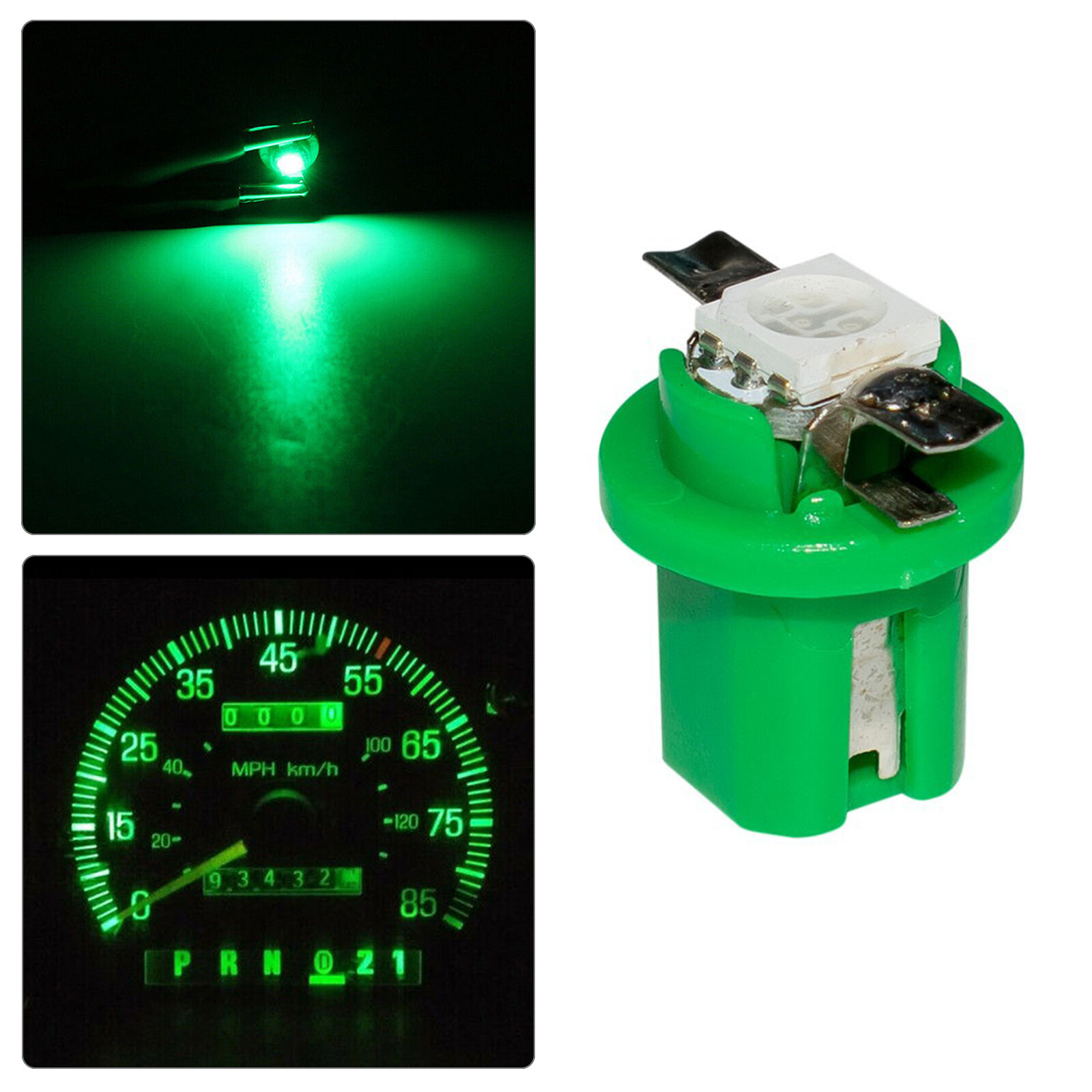 10x T5 B8.5D 5050 SMD Car LED Dashboard Dash Gauge Instrument Light Bulbs