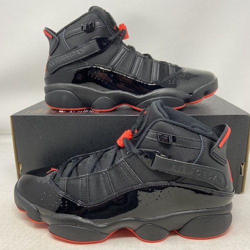 Nike Air Jordan 6 Rings Black Infrared Men's Sneakers Shoes 322992-066 No Lid Nike Air Jordan 6 Rings Black Infrared Men's Sneakers Shoes 322992-066 No Lid
