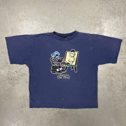 トップス 90s Leonardo da Vinci t-shirt Vintage 90s Leonardo Da Vinci Vitruvian Man T shirt NWOT