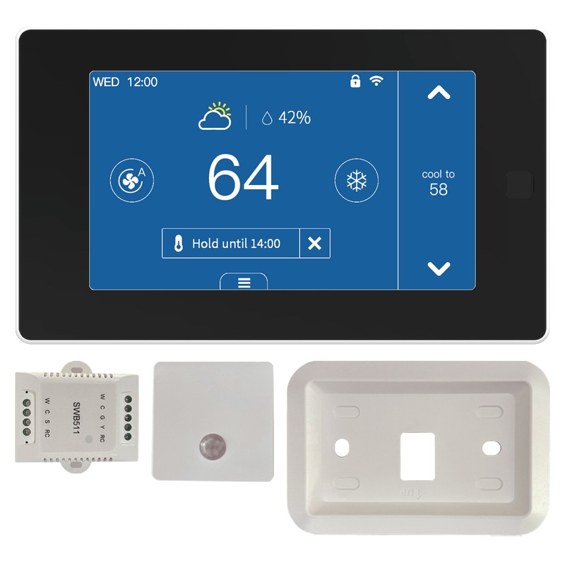 MOES WiFi Smart Programmable Thermostat For Home Zone Remote Sensor