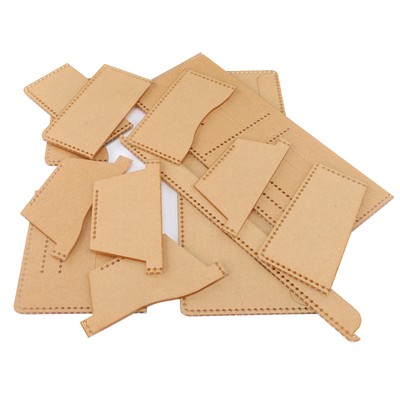 13Pcs Acrylic Wallet Template Leather Crafts Accessories Leather Pattern
