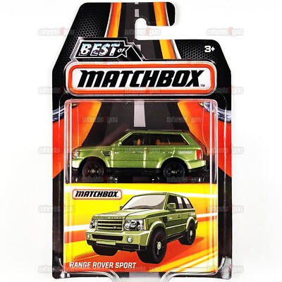 Matchbox RANGE ROVER SPORT green- Best of 1:64 MBX Mattel DKC90 Rubber Tires