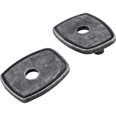 Jeffrey Alexander Distressed Antique Silver Pull Escutcheons