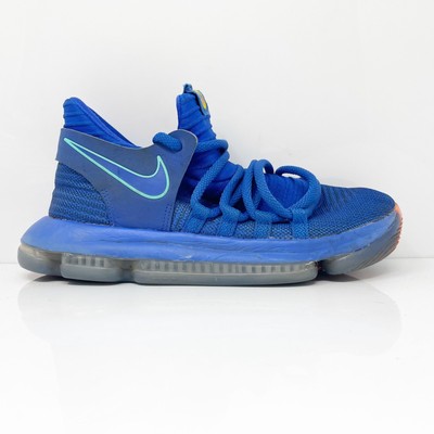 Баскетбольные кроссовки Nike Boys Zoom KD 10 918365-402 синие, размер 6,5 лет