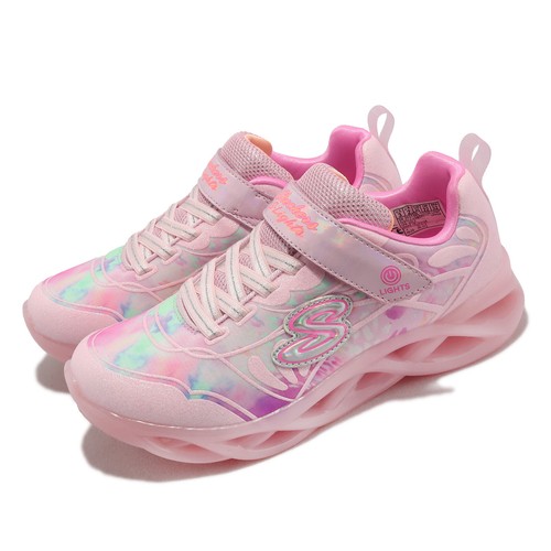 

Skechers S Lights-Twisty Ice Pink Multi Kids Повседневная обувь для дошкольников 303710-LLPMT, Розовый, S Lights-twisty Ice