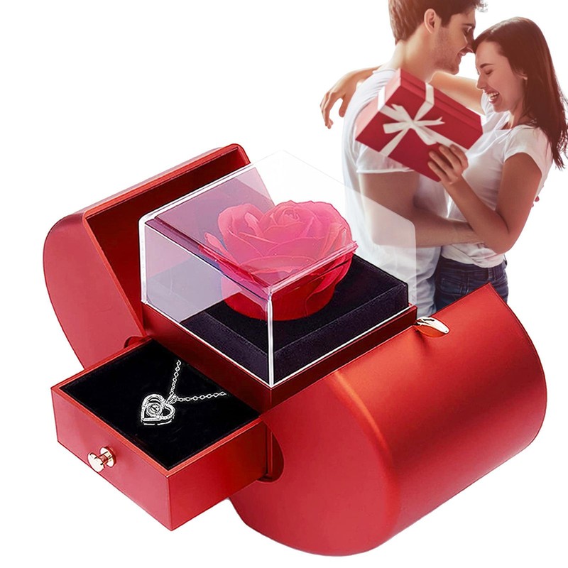 Handmade Preserved Flower Rose Jewelry Gift Box Dutiful