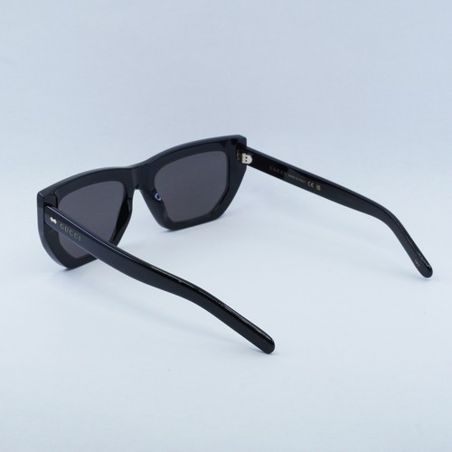 Pre-owned Gucci Gg1520s 001 Black/grey 53-19-145 Sunglasses In Gray