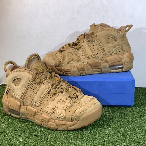 Nike Air More Uptempo GS Medium Ash Grey White Red Junior