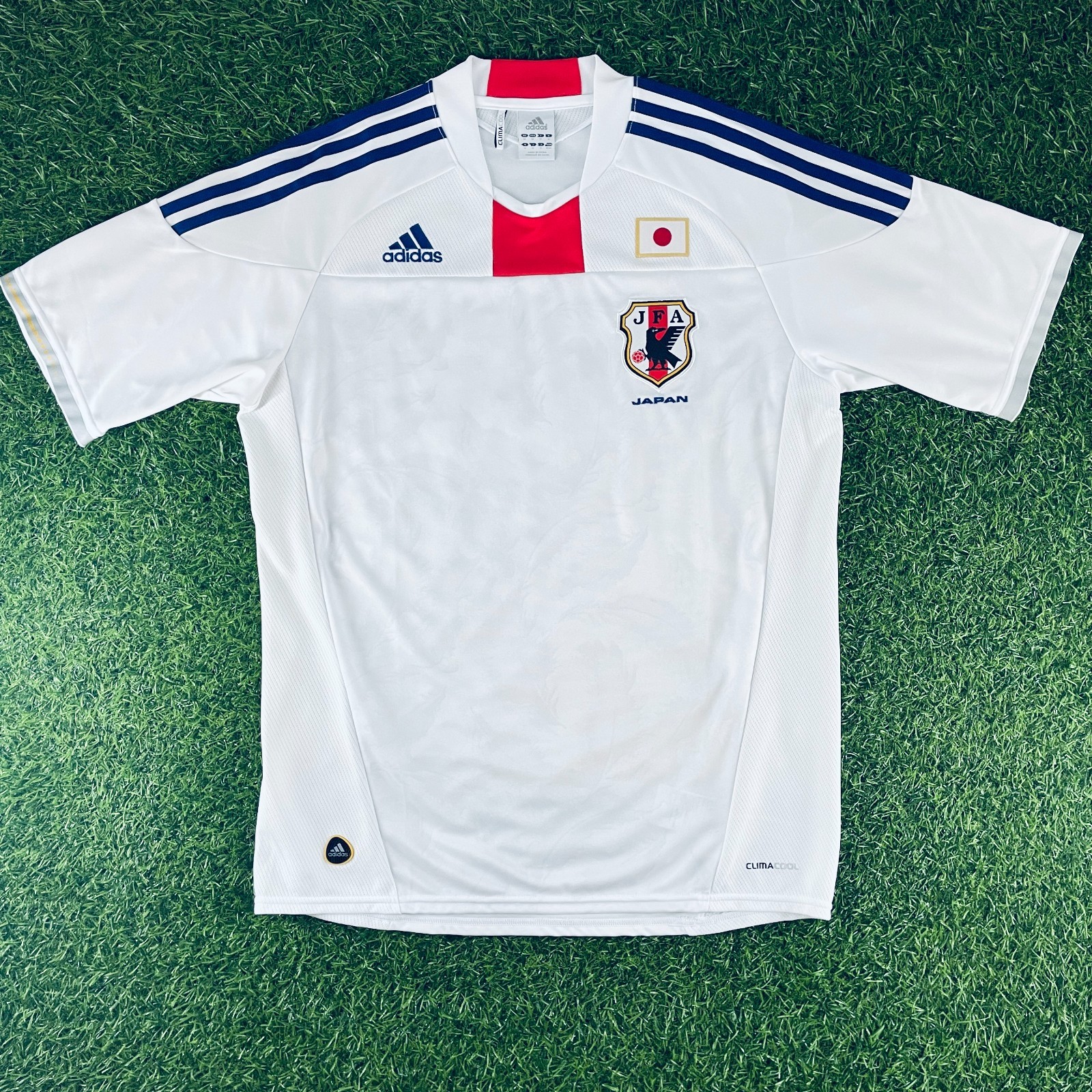 【超レア★新品未使用★XOサイズ】アディダス 日本代表2010年W杯ユニフォーム Japan 2010 Official Away Jersey Shirt Kit – JPN XL / US M