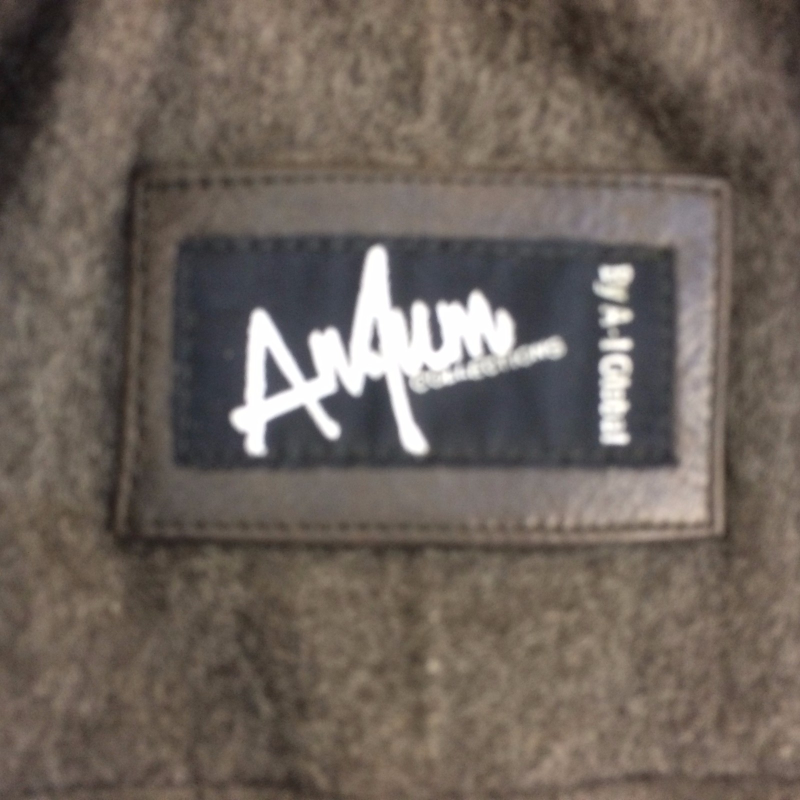 Pre-owned Anjum Garlic , Vintage, Men's, 3 Buttons Genuine Leather Jacket / Coat 3/4 Length In Brown