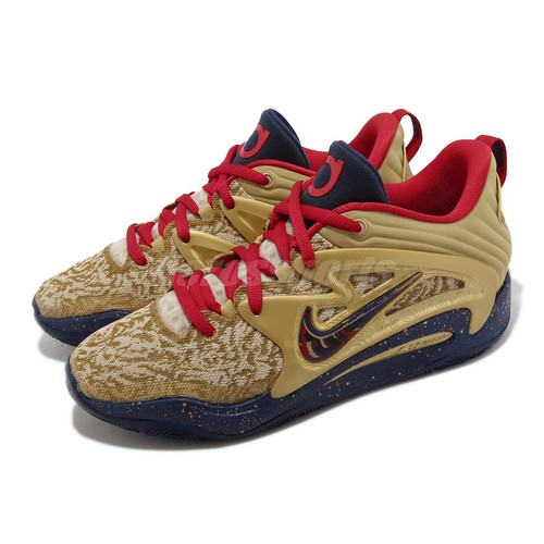 

Мужские баскетбольные кроссовки Nike KD15 EP Olympics Metallic Gold Kevin Durant DM1054-700, Золотой, Kd15 Ep