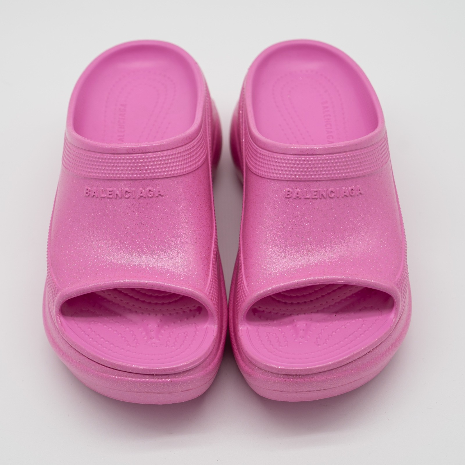 size 39 - Balenciaga x Crocs Pool Slide Sandals Pink Glitter
