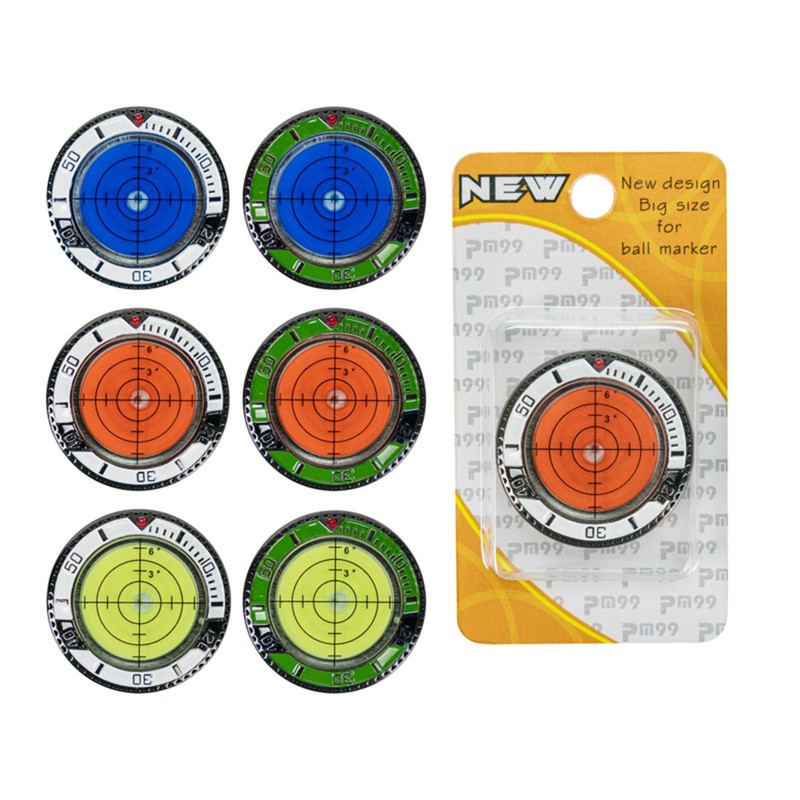 Golf Green Putt Ball Marker Round Bubble Level Reader High Precision Golfing