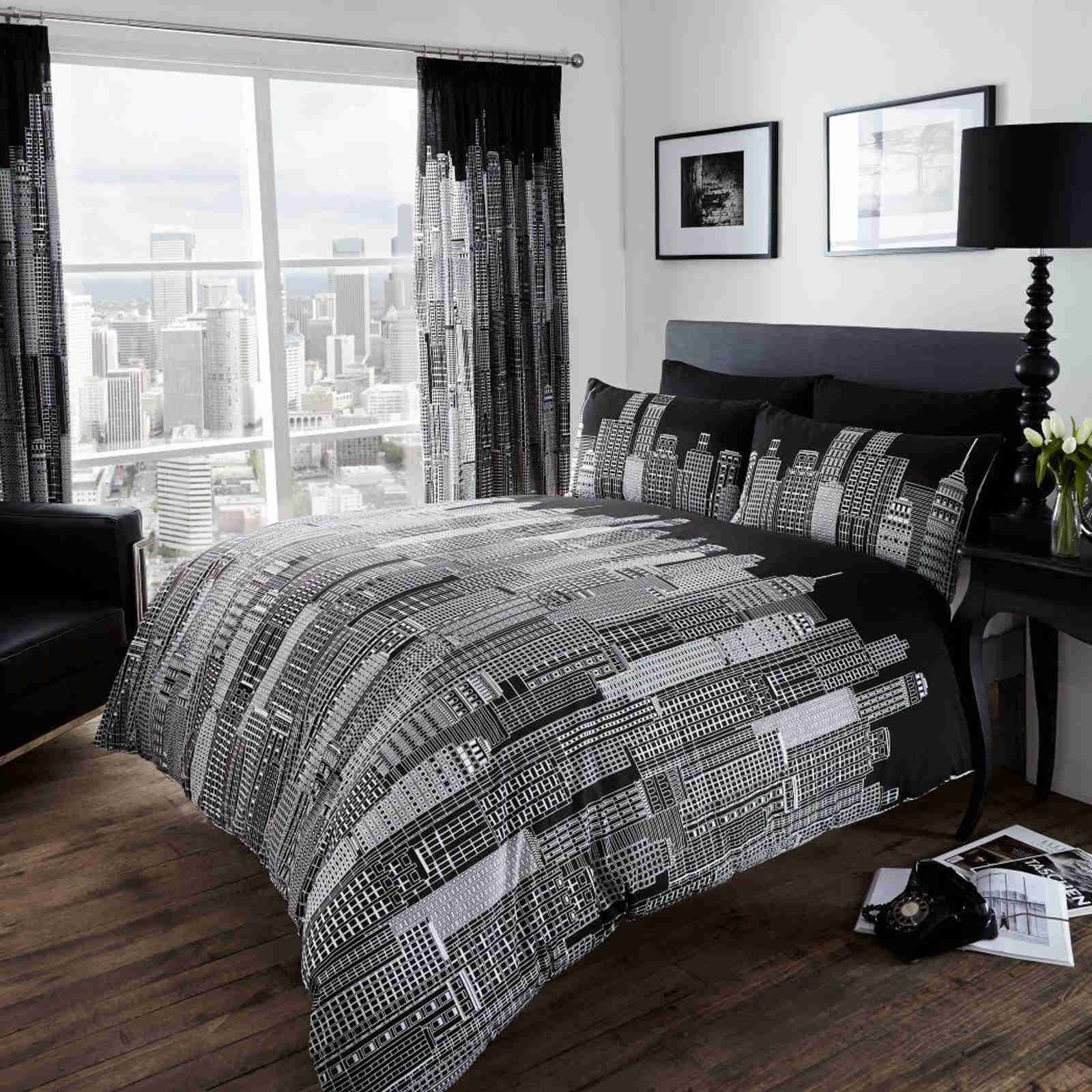 City Skyline Quilt Cover Duvet Cover Bedding Set With Pillowcases