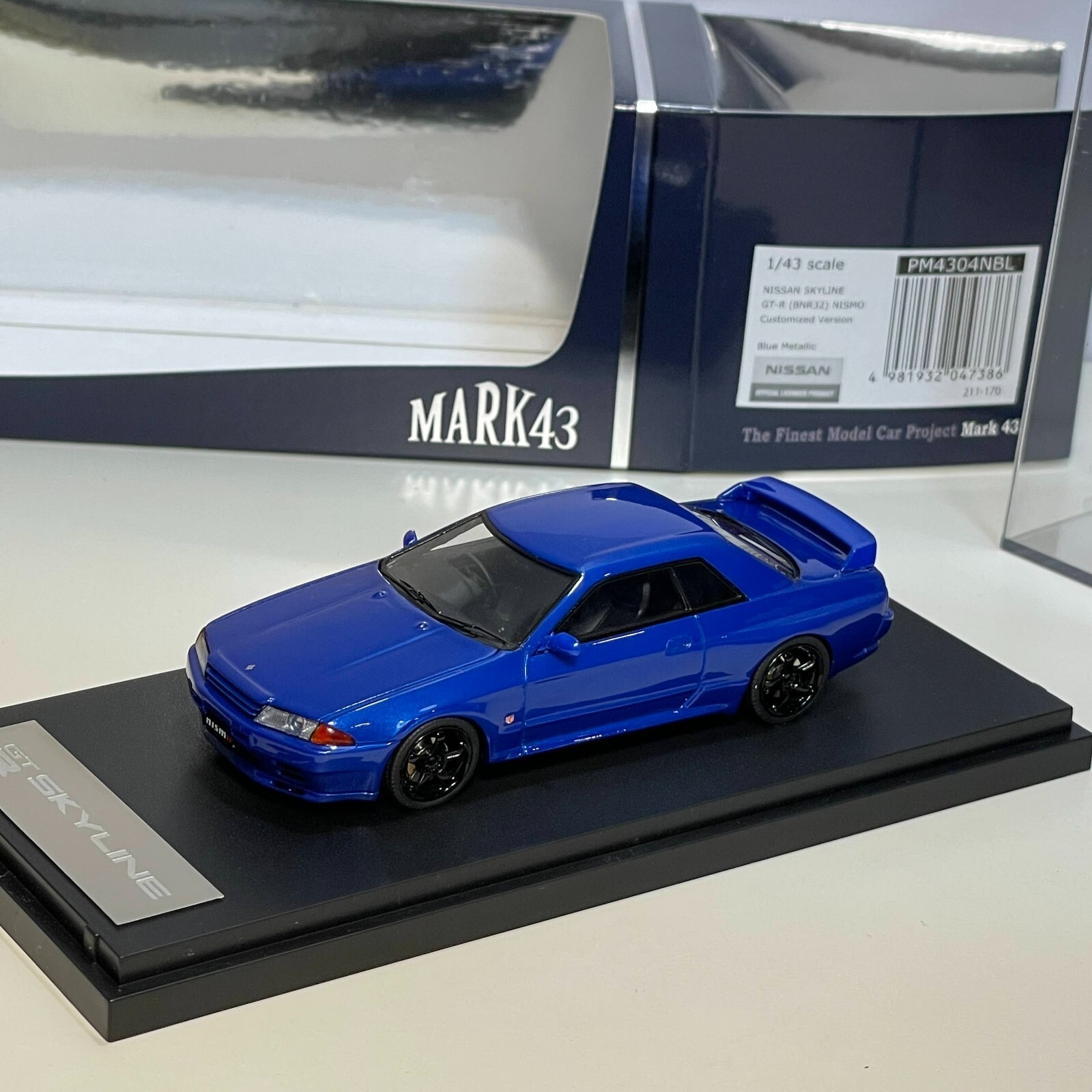 MARK43 GT-R(BNR32)NISMO R32スカイライン 1:43 MARK43 Nissan Skyline GT-R (BNR32) Nismo Wheel Ver