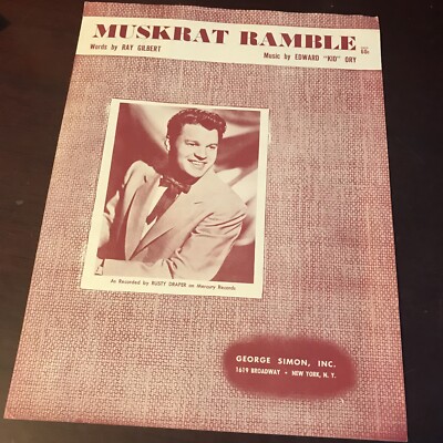 Muskrat Ramble Rusty Draper 1926 Sheet Music