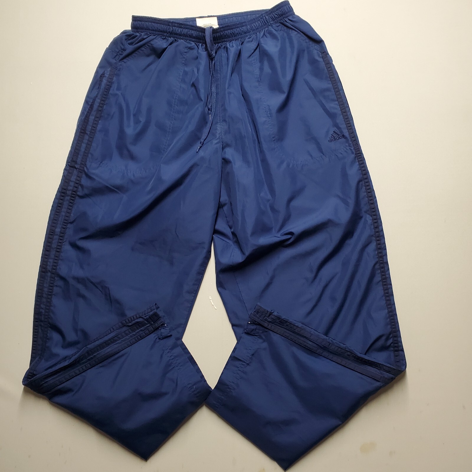 Vintage 90s Adidas Track Pants Mens Large Blue Striped Y2K
