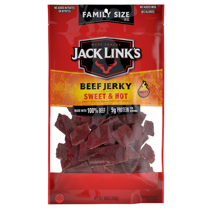 Sweet and Hot Beef Jerky, 10 Ounce