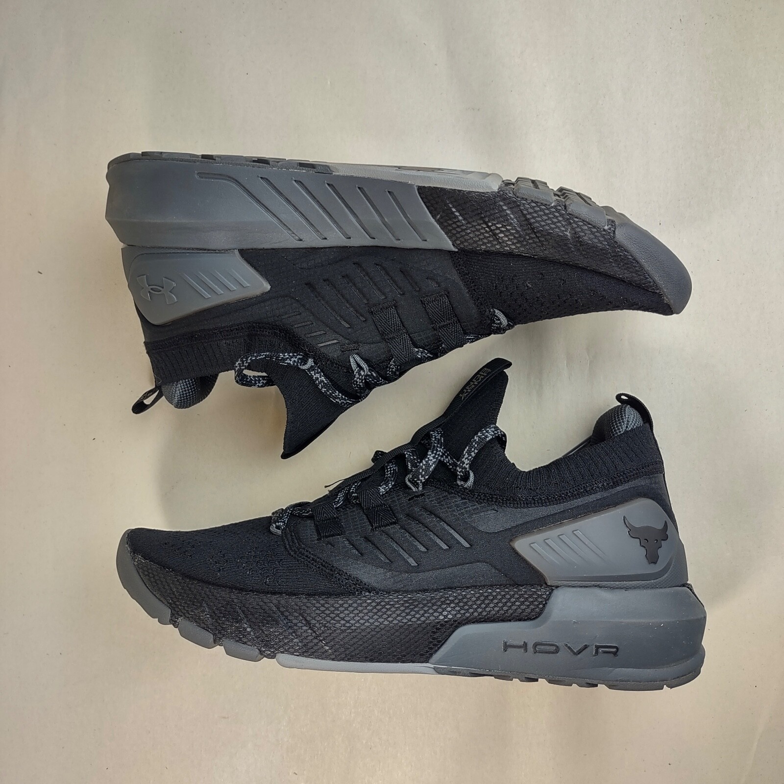 

Кроссовки Under Armour Project Rock 3 HOVR Black Grey 3023004-001 Мужские 10, Черный, Under Armour Project Rock 3