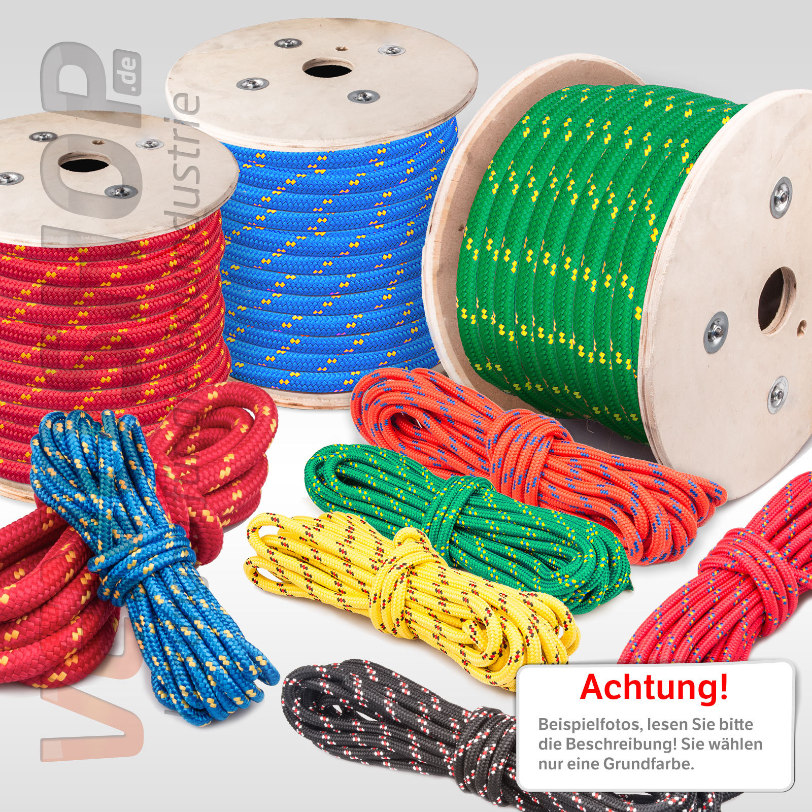 POLYPROPYLEN SEIL 2mm 20mm PP SEIL Schnur Polypropylen Tauwerk Flechtleine