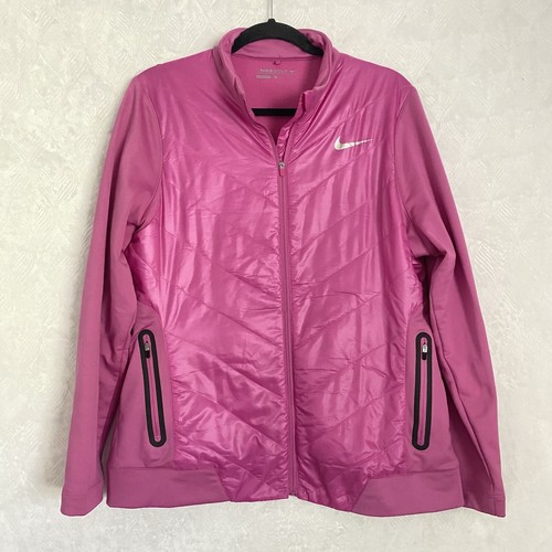 Jacket Full Zip Women&rsquo;s Xl Pink Long Sleeve, Pockets