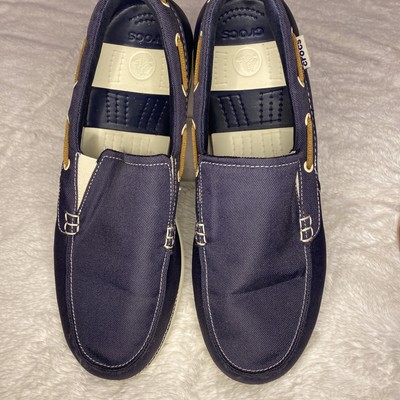 Crocs Men s Loafers Navy 11 US 15386 Boat Shoes eBay