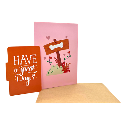 Pop Up Greeting Card - 3D Pop-Up Lovely Dog