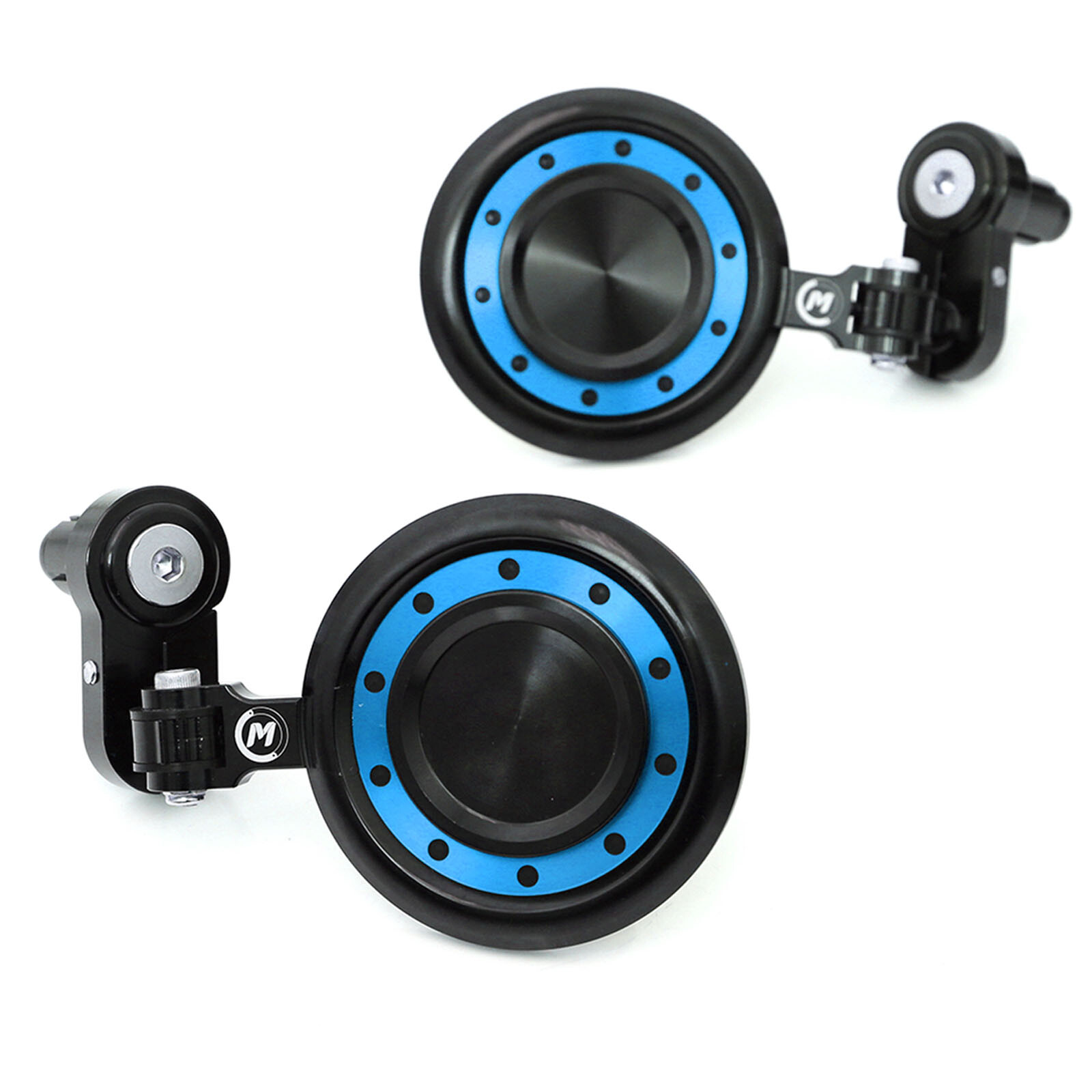 BLUE REACTOR Motorcycle Bar End Mirrors For Kawasaki ZX12R