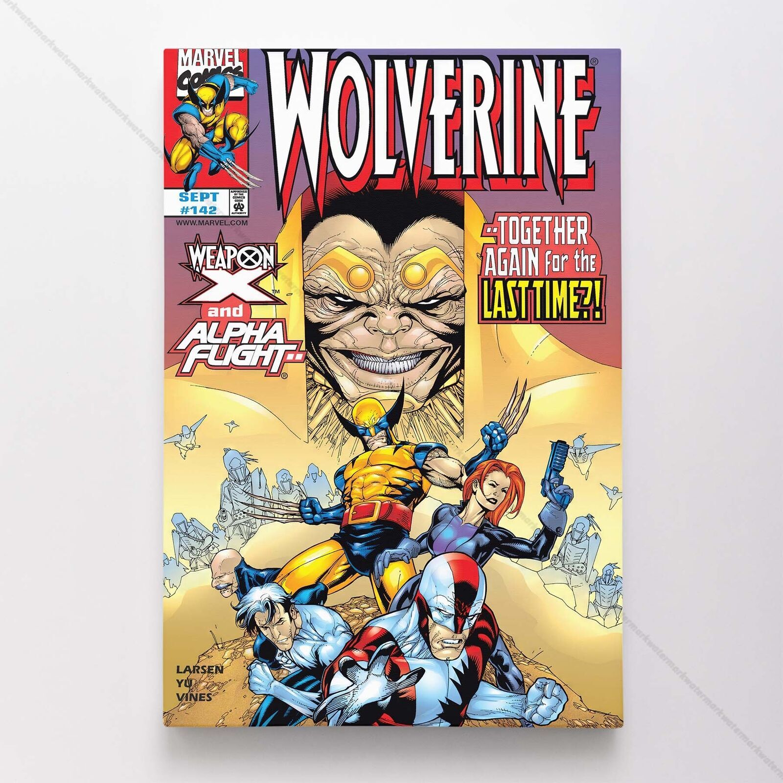 Wolverine Poster Canvas Vol 2 #142 X-Men Superhero Marvel Comic Book Art Print