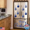 31PCS Christmas Garage Door Decorations Magnets - Merry Xmas Ball Holiday Refrigerator Fridge Kitchen Decor(Blue)