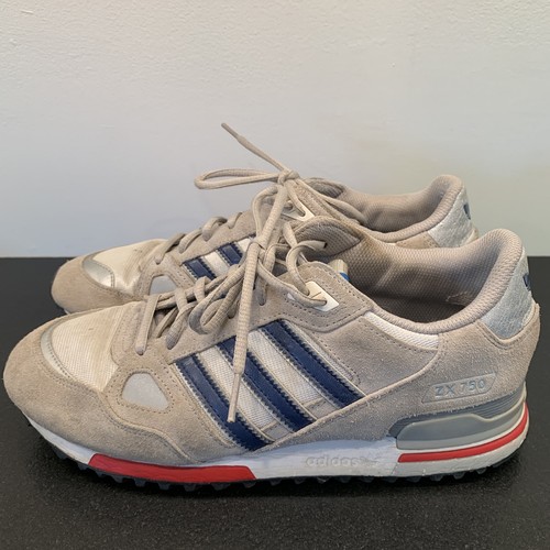 大和様　用 Adidas ZX750 Sneakers Mens Size 9 Gray Blue Red Shoes ZX 750
