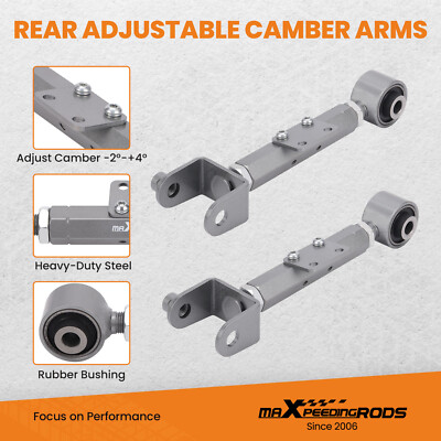Adjustable Rear Camber Kit Camber Arms For 07-16 Honda CRV CR-V 2007-2016