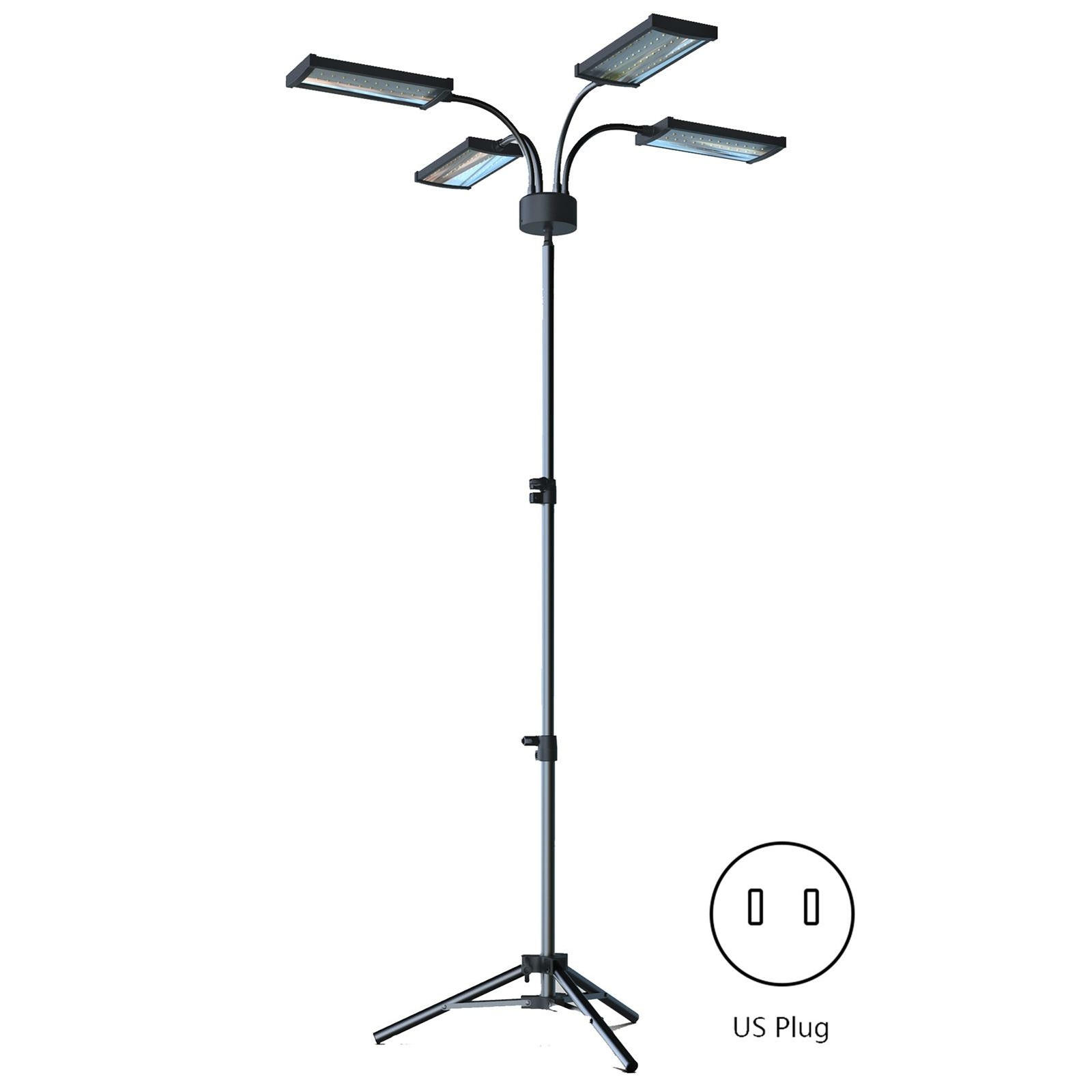 Full Spectrum LED Plant Grow Light with Stand Adjustable Tripod Grow Light Lamp