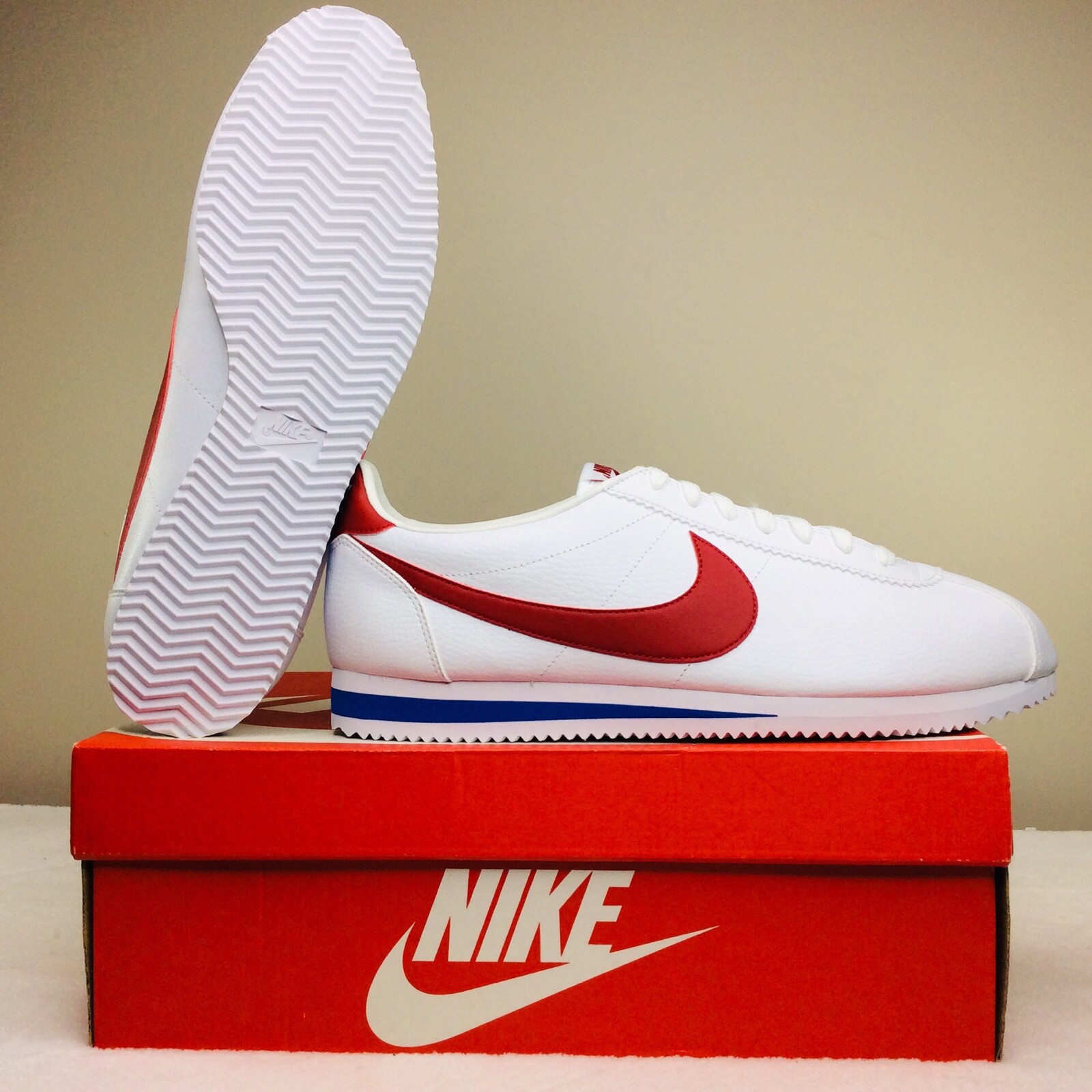 nike cortez ultra moire white red blue