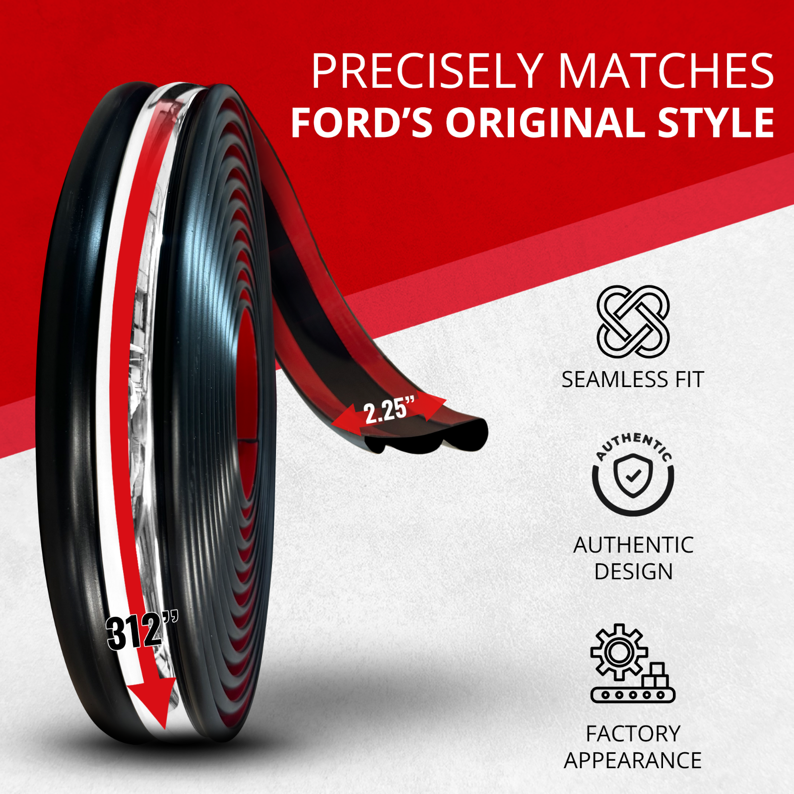 ALL-FIT Replacement Side Molding Trim Old Body Style 1992-96 Ford Truck OBS