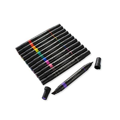 Prismacolor 3620 Premier Double-Ended Art Markers, Fine and 