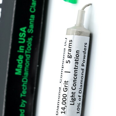 Polishing Lapidary Paste Diamond Compound: 200,000 Grit to 400 Grit (L), 5 Gram