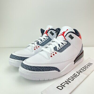 Nike Air Jordan 3 Retro SE Men’s 4 / Women's 5.5 Shoes Fire Red Denim CZ6431-100