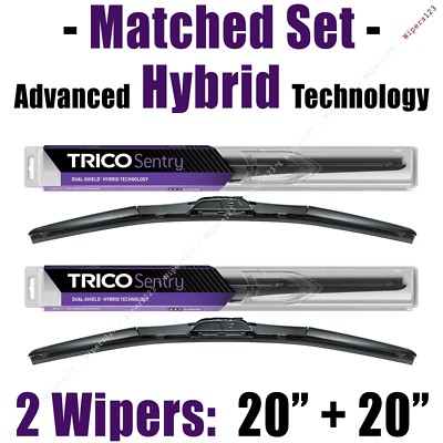 Matched Set 2 Hybrid Wipers 20''+20'' Trico Sentry Wiper Blades 02-06 - 32-200/200