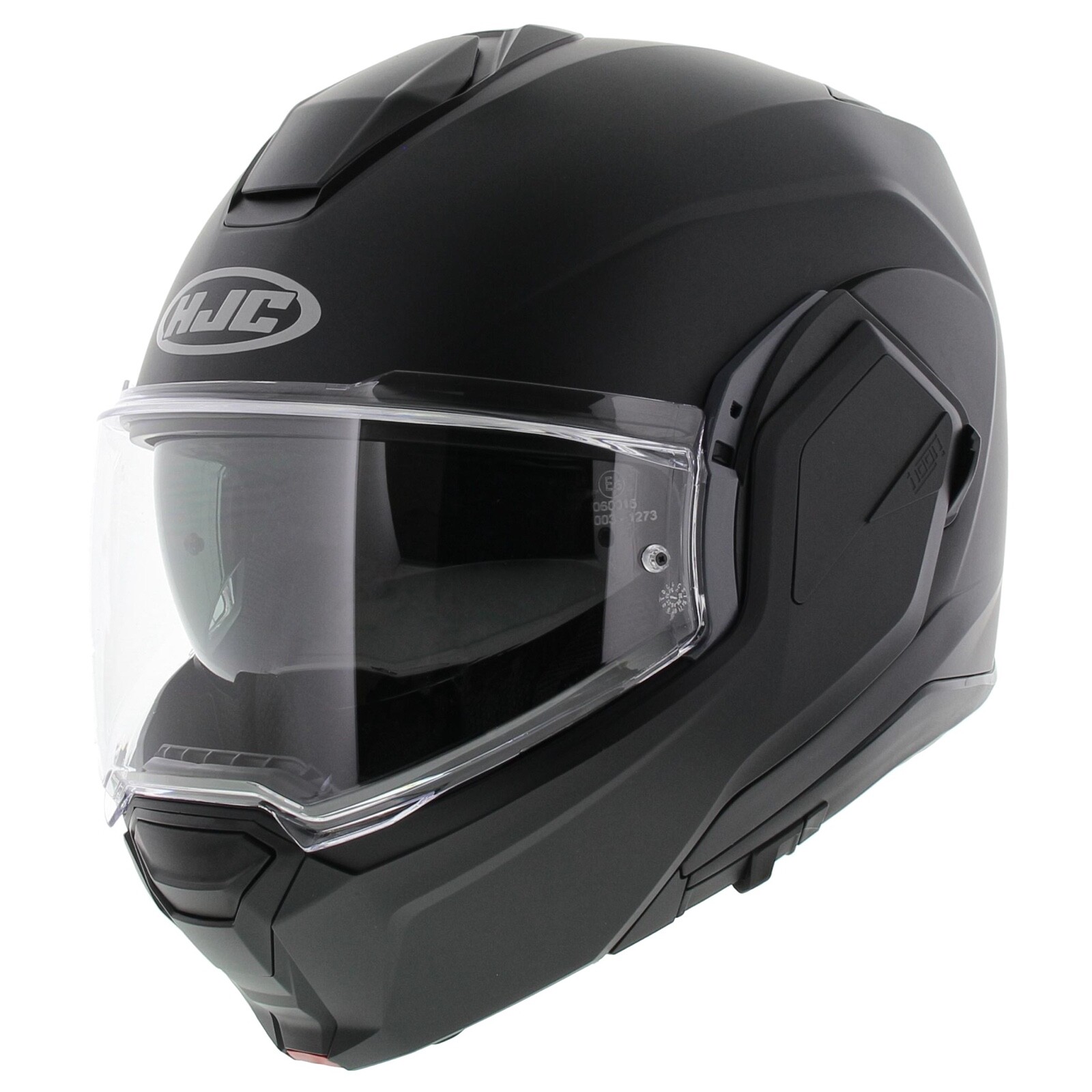 HJC I100, Matt Black Modular Motorcycle Helmet, Rotating