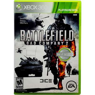 Battlefield Bad Company 2 Platinum Hits - Microsoft Xbox 360 Pristine