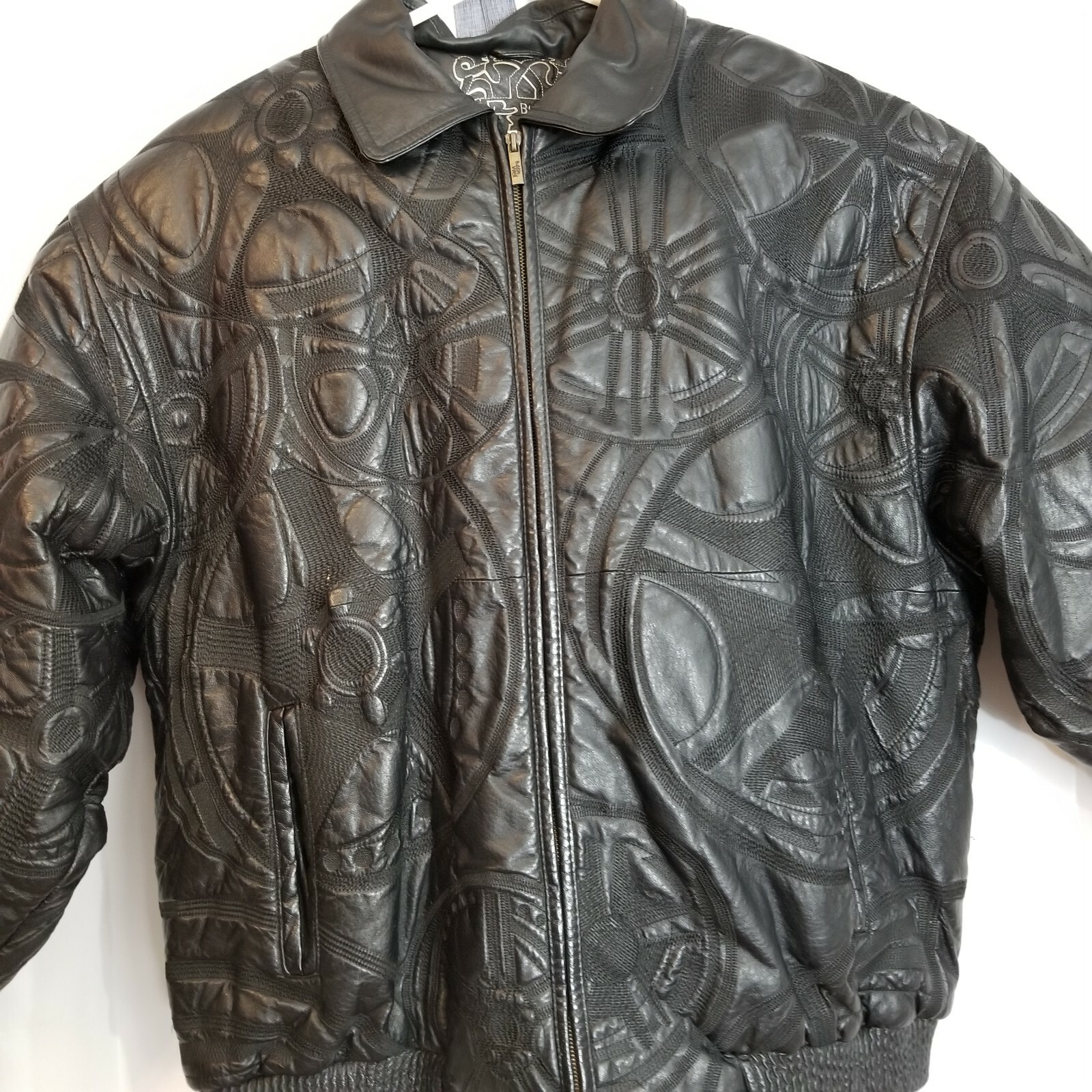 Men's Bubble Well NY USA Black Leather 