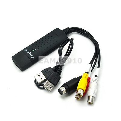 EasyCAP USB2.0 1 channel Video Capture Card AV / BNC to USB TV DVD VHS Audio 