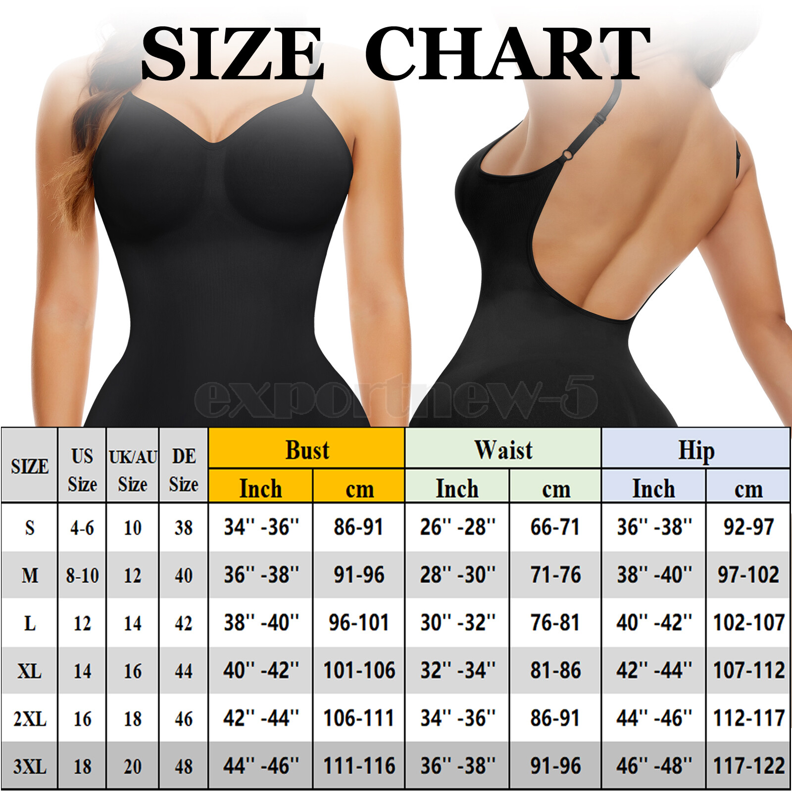 Women Full Body Shaper Compression Backless Tummy Control Shapewear Bodysuit UK eBay